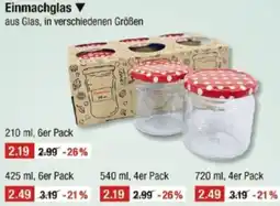 V Markt Einmachglas Angebot