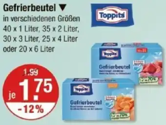 V Markt Toppits Gefrierbeutel Angebot
