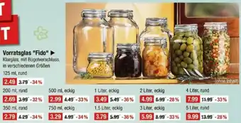 V Markt Vorratsglas "Fido" Angebot