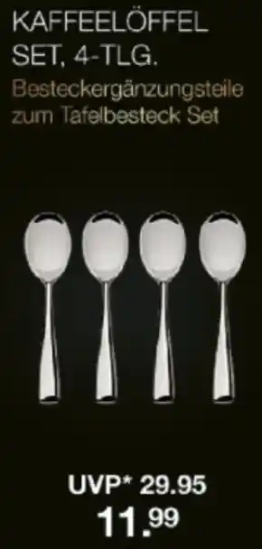 V Markt Kaffeelöffel set, 4-tlg. Angebot