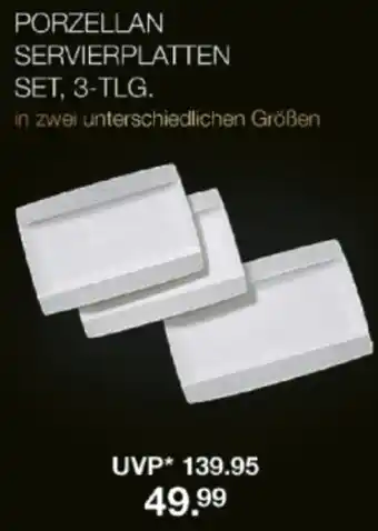 V Markt Porzellan servierplatten set, 3-tlg. Angebot