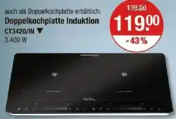 V Markt ROMMELSBACHER Doppelkochplatte Induktion CT3420/IN Angebot