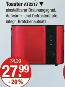 V Markt SEVERIN Toaster AT2217 Angebot