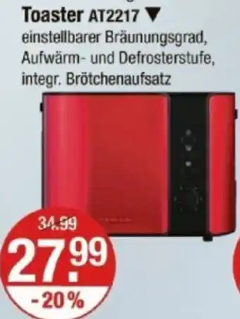 V Markt SEVERIN Toaster AT2217 Angebot