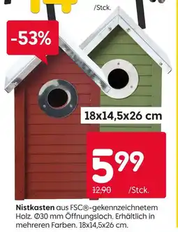 Rusta Nistkasten Angebot