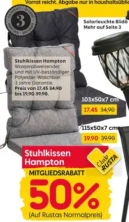Rusta Stuhlkissen hampton Angebot