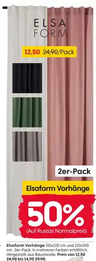 Rusta Elsaform vorhänge Angebot