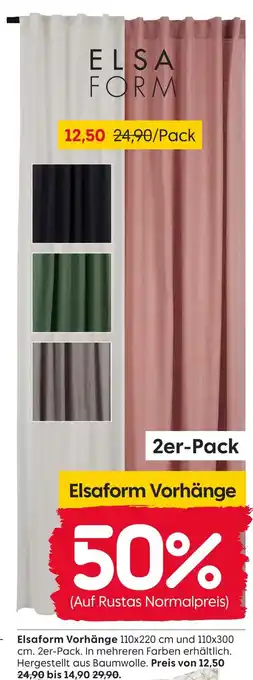 Rusta Elsaform vorhänge Angebot