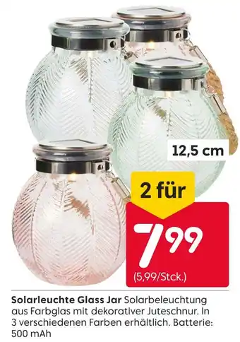 Rusta Solarleuchte glass jar Angebot