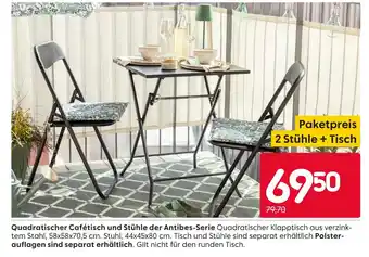Rusta Quadratischer cafétisch und stühle Angebot