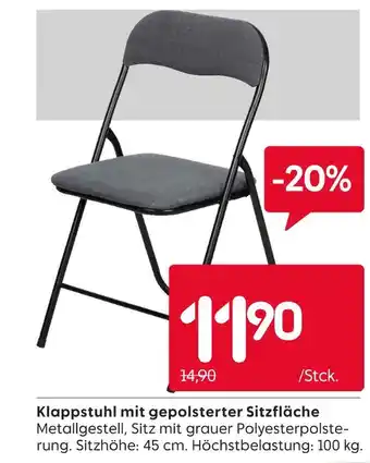 Rusta Klappstuhl mit gepolsterter sitzfläche Angebot
