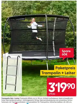 Rusta Trampolin 366 + leiter Angebot