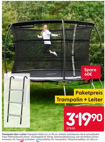 Rusta Trampolin 366 + leiter Angebot