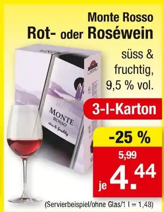 Zimmermann Monte rosso rot- oder roséwein Angebot