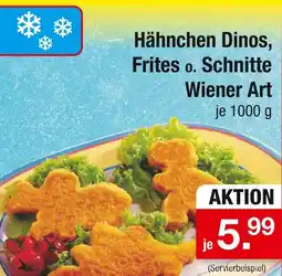 Zimmermann Hähnchen dinos, frites o. schnitte wiener art Angebot