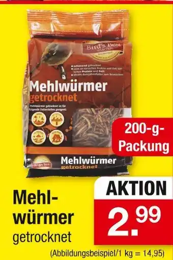 Zimmermann Bird's best mehlwürmer getrocknet Angebot