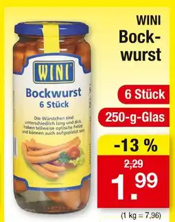 Zimmermann Wini bockwurst Angebot