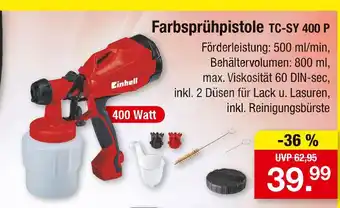 Zimmermann Einhell farbsprühpistole tc-sy 400 p Angebot