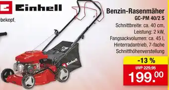 Zimmermann Einhell benzin-rasenmäher gc-pm 40/2 s Angebot