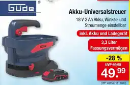 Zimmermann Güde akku-universalstreuer Angebot