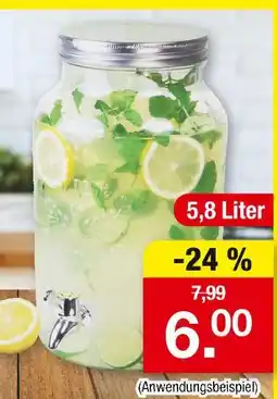 Zimmermann Getränkespender Angebot