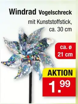 Zimmermann Windrad vogelschreck Angebot