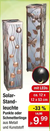 Zimmermann Solar-stand-leuchte punkte oder schmetterlinge Angebot
