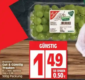 Elli Markt Gut & Günstig Trauben 500g Angebot