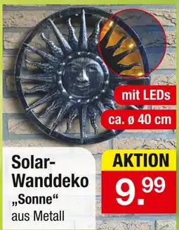 Zimmermann Solar-wanddeko sonne Angebot