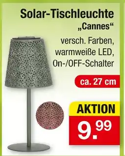 Zimmermann Solar-tischleuchte „cannes“ Angebot