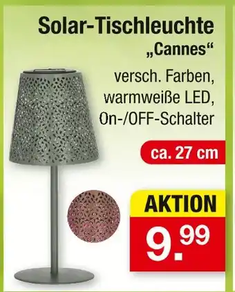 Zimmermann Solar-tischleuchte „cannes“ Angebot