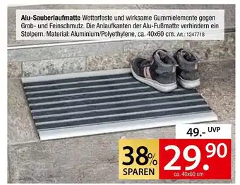 Zurbrüggen Alu-sauberlaufmatte Angebot
