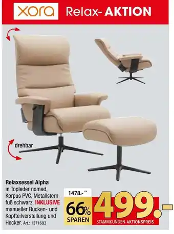 Zurbrüggen Xora relaxsessel alpha Angebot