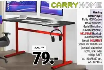 Zurbrüggen Carryhome gaming tisch player Angebot