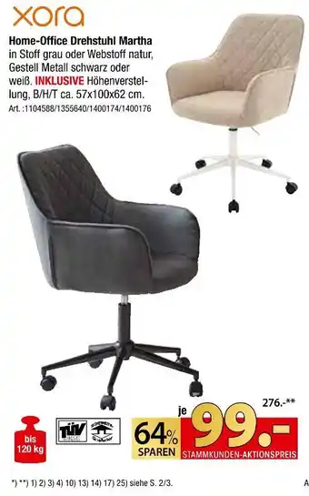 Zurbrüggen Xora home-office drehstuhl martha Angebot