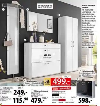 Zurbrüggen Moderano garderobenserie milano Angebot