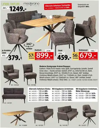 Zurbrüggen Linea natura oder moderano moderne bankgruppe kraken/singapur Angebot