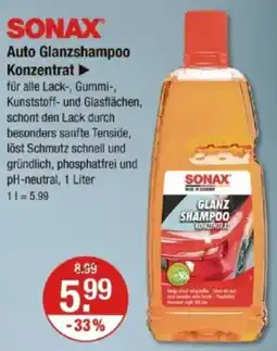 V Markt SONAX Auto Glanzshampoo Konzentrat Angebot