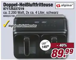 Poco Alpina doppel-heißluftfritteuse Angebot