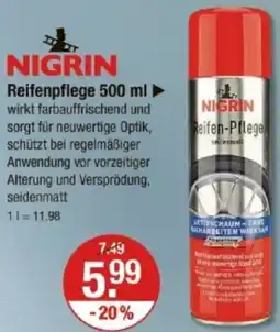 V Markt NIGRIN Reifenpflege Angebot