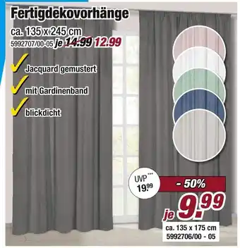 Poco Fertigdekovorhänge Angebot