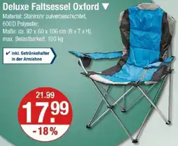 V Markt Deluxe Faltsessel Oxford Angebot