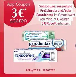Rossmann Sensodyne, parodontax, finish app-coupon Angebot