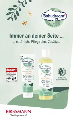 Rossmann Babydream wundschutzcreme oder mandelöl Angebot