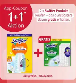 Rossmann Swiffer app-coupon 1+1 aktion Angebot