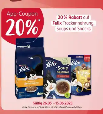 Rossmann Felix app-coupon 20 % rabatt Angebot