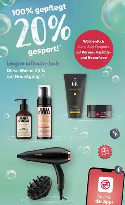 Rossmann Schwarzkopf oder babyliss oder bali curls 100 % gepflegt 20 % gespart! Angebot