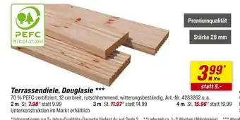toom Baumarkt Pefc terrassendiele, douglasie Angebot