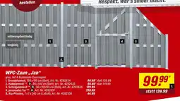 toom Baumarkt Wpc-zaun „jan“ Angebot