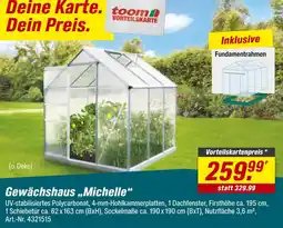 toom Baumarkt Toom gewächshaus „michelle“ Angebot